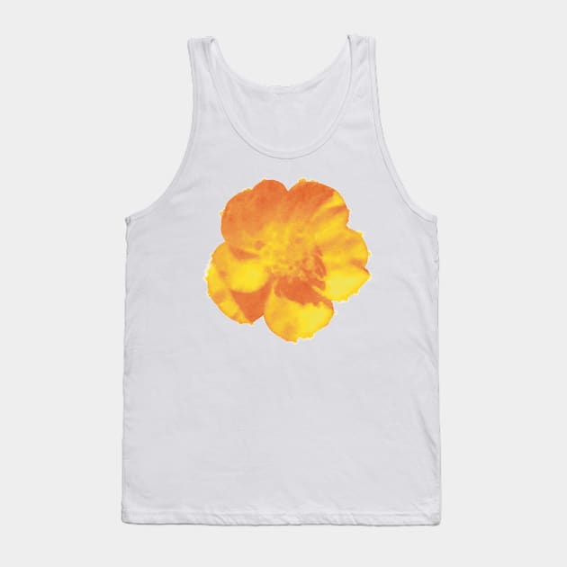 Golden Buttercup Flower Tank Top by Griffelkinn